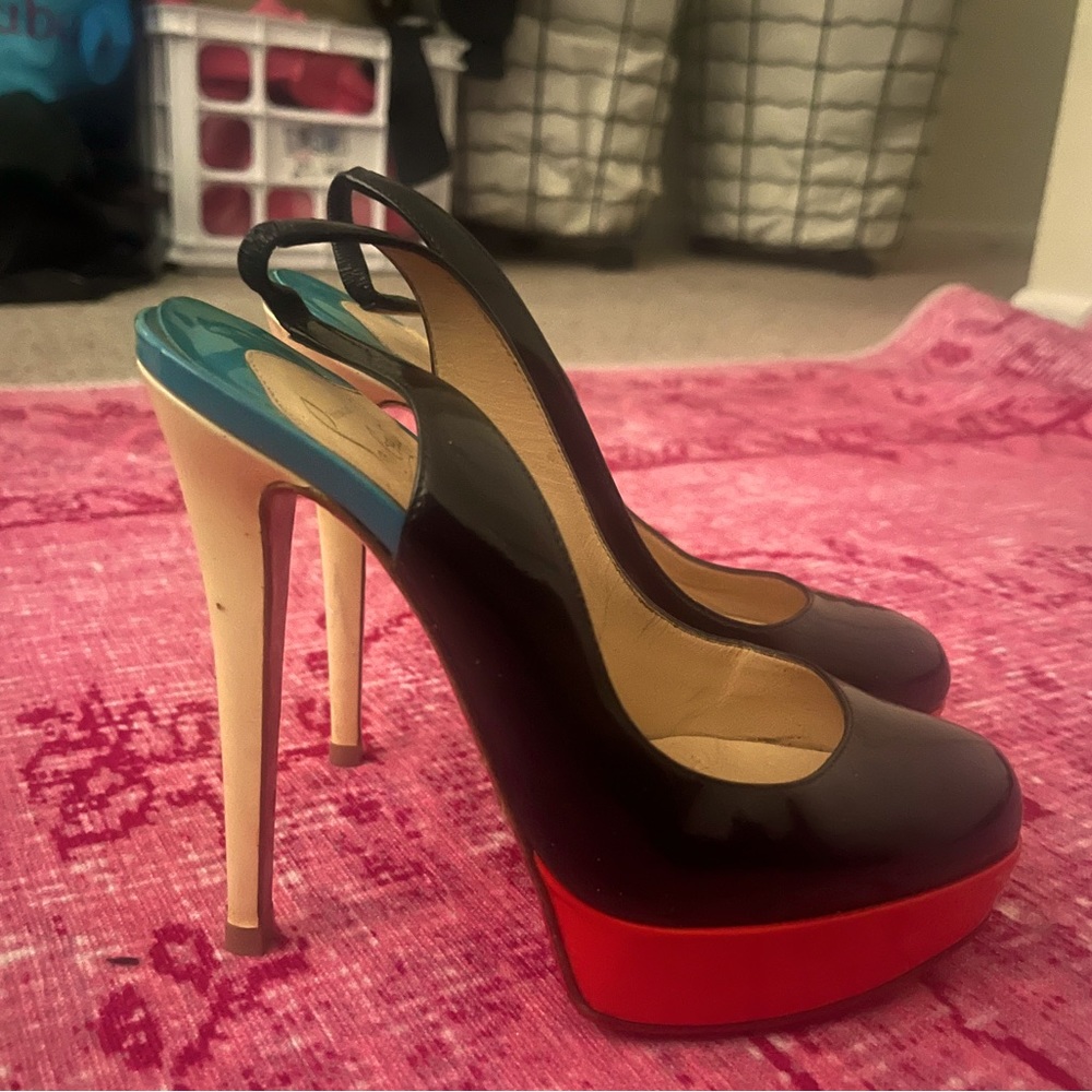 Christian Louboutins Bianca sling backs perfect condition.